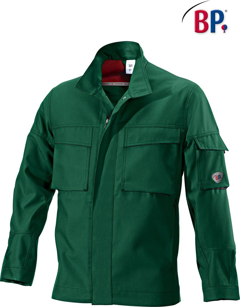 BP Arbeitsjacke - mittelgrün/schwarz - 48/50n