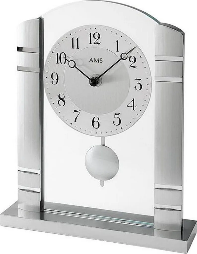 Montre de Table AMS 1118 en Verre et Métal - Mécanisme Quartz Silencieux