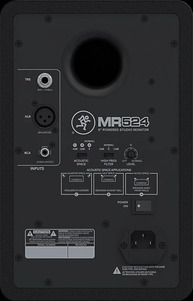 Enceinte de studio Mackie MR524 moniteur de proximité actif 30W noir