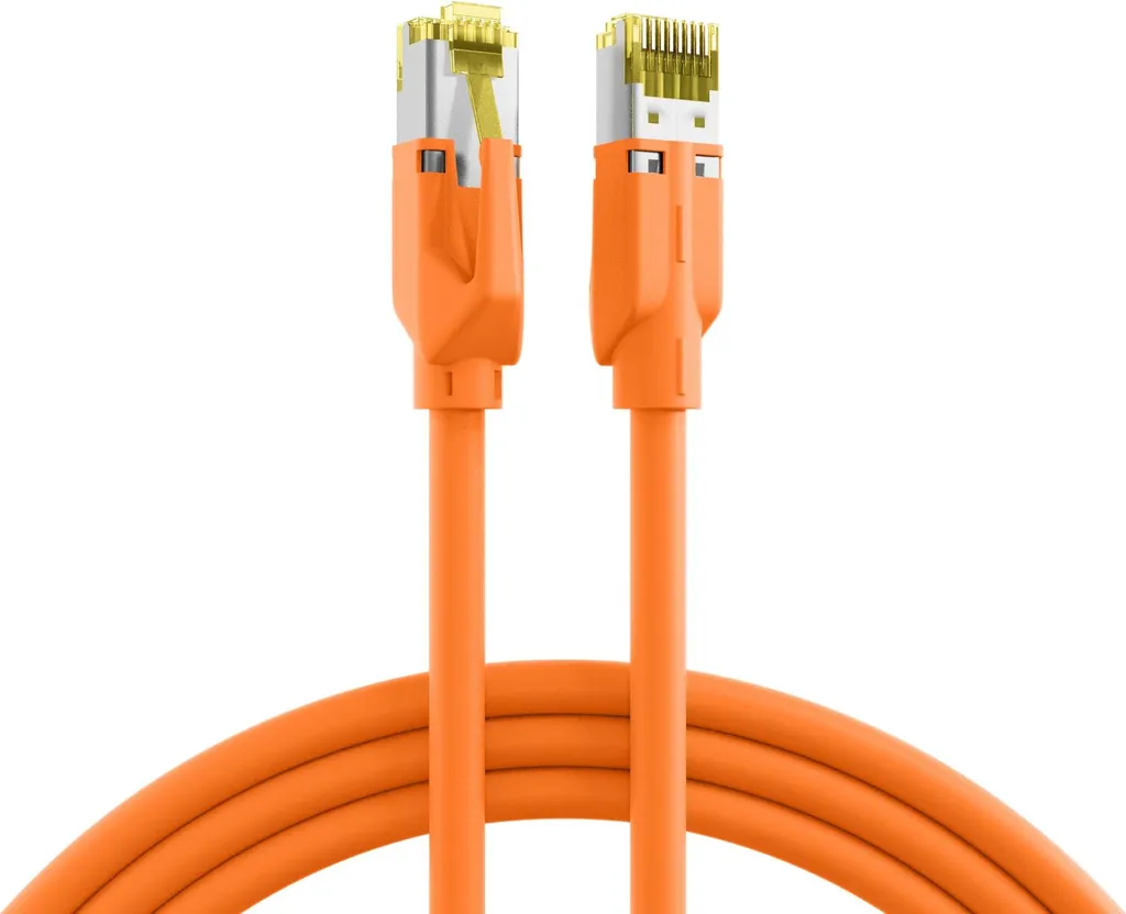 Câble Patch RJ45 S/FTP Cat.6A EFB TM31 UC900 Orange 2m Blindage Cuivre