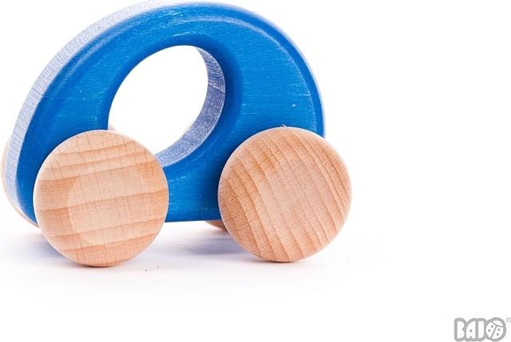 Bajo Holzauto Elipse blau - nachhaltiges Spielzeug für Kinder