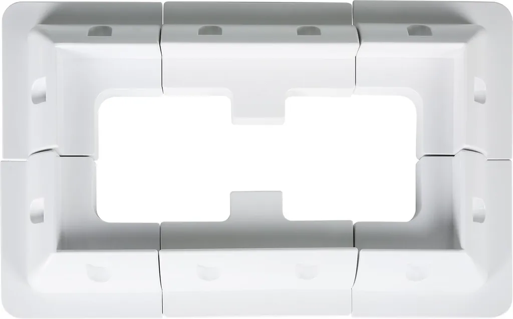 Lot de 6 supports d'angle pour panneaux solaires photovoltaïques blancs