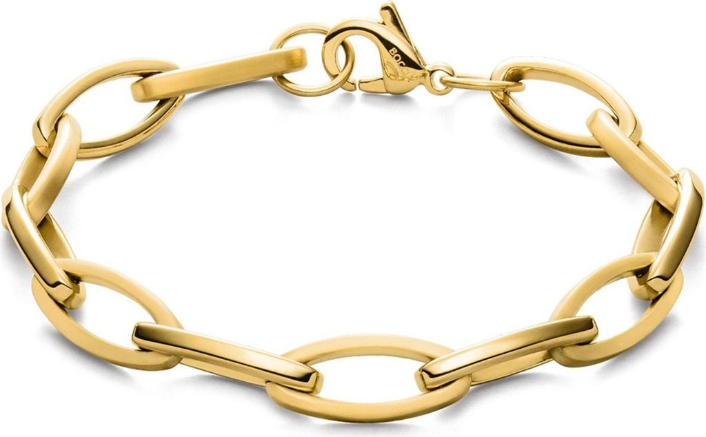 Boccia Armband 03071-02 Reintitan, Gold plattiert, 19 cm Produktbild 