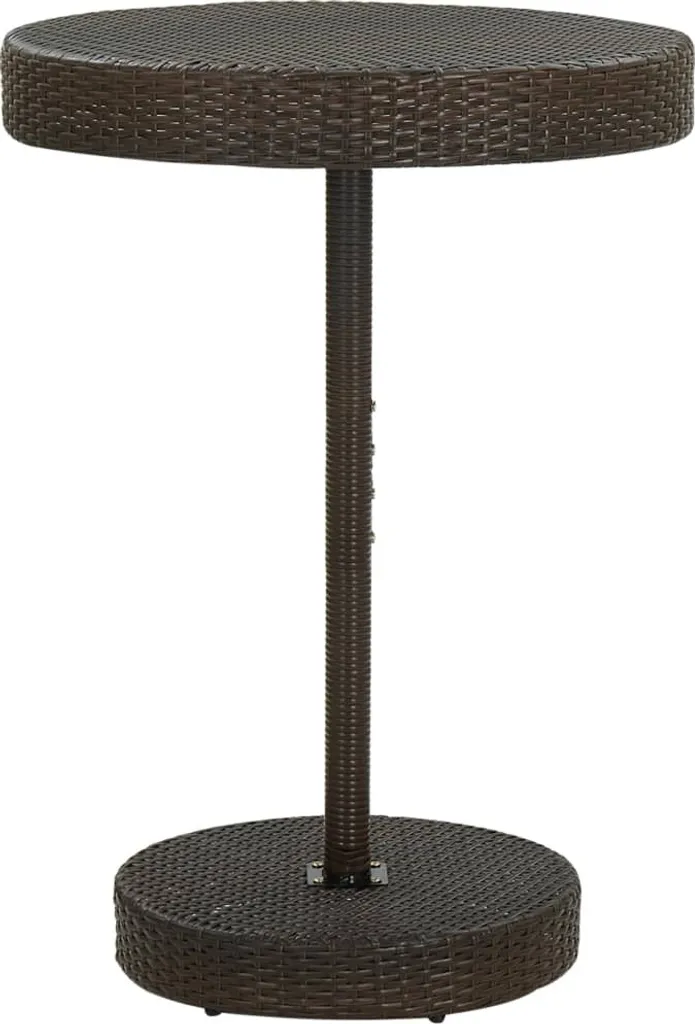 Tavolo da Giardino Marrone Maison Exclusive 75,5x106 cm Polyrattan