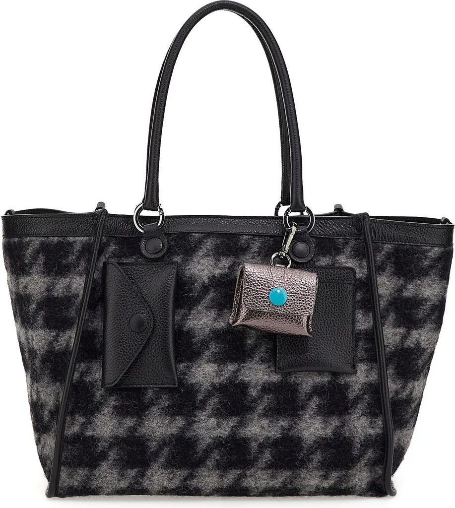 Sac Gabs Isabel Pied De Poule Ruga en Cuir de Veau Italien Chic et Élégant