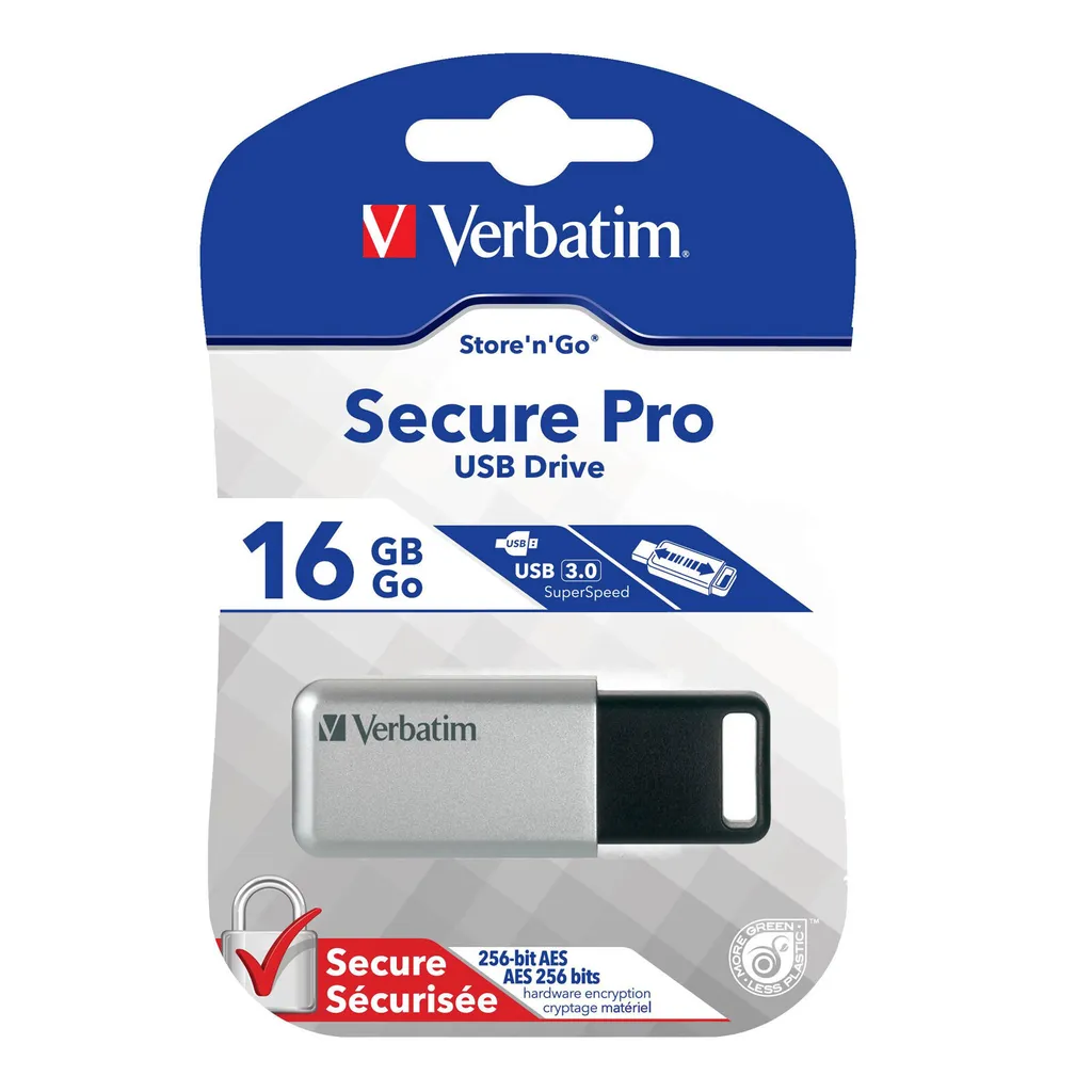 Verbatim 98664 Clé USB 3.0 Secure de 16 Go avec Cryptage Matériel AES - 11