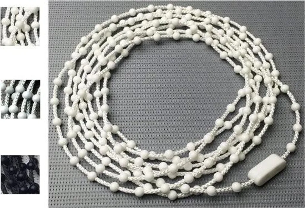 Chaîne PVC blanc 45x12mm haute résistance - Enrouleur modulable 50m