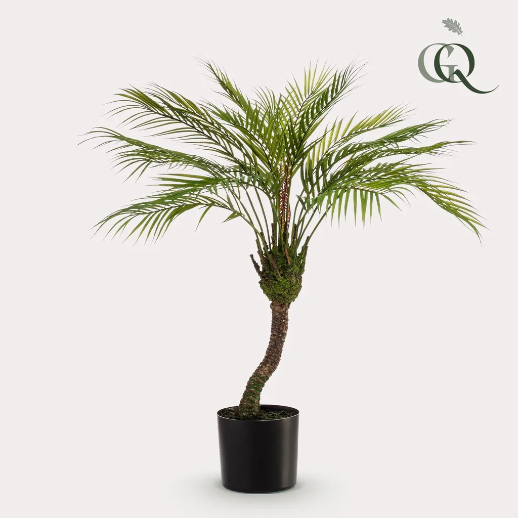 Palmier nain artificiel 85 cm de qualité supérieure sans entretien vert