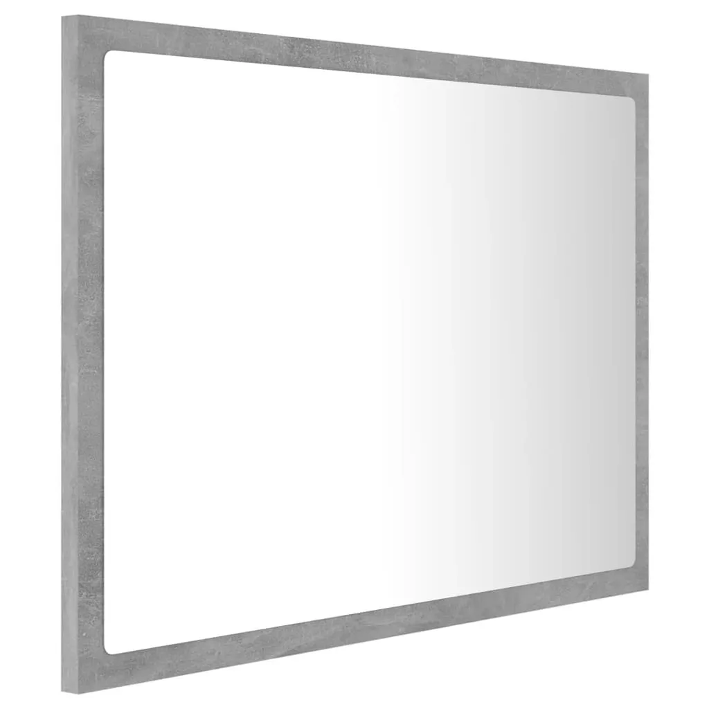 Specchio LED Grigio Cemento 60x37: Il Mai-Più-Senza per il tuo Bagno - 4