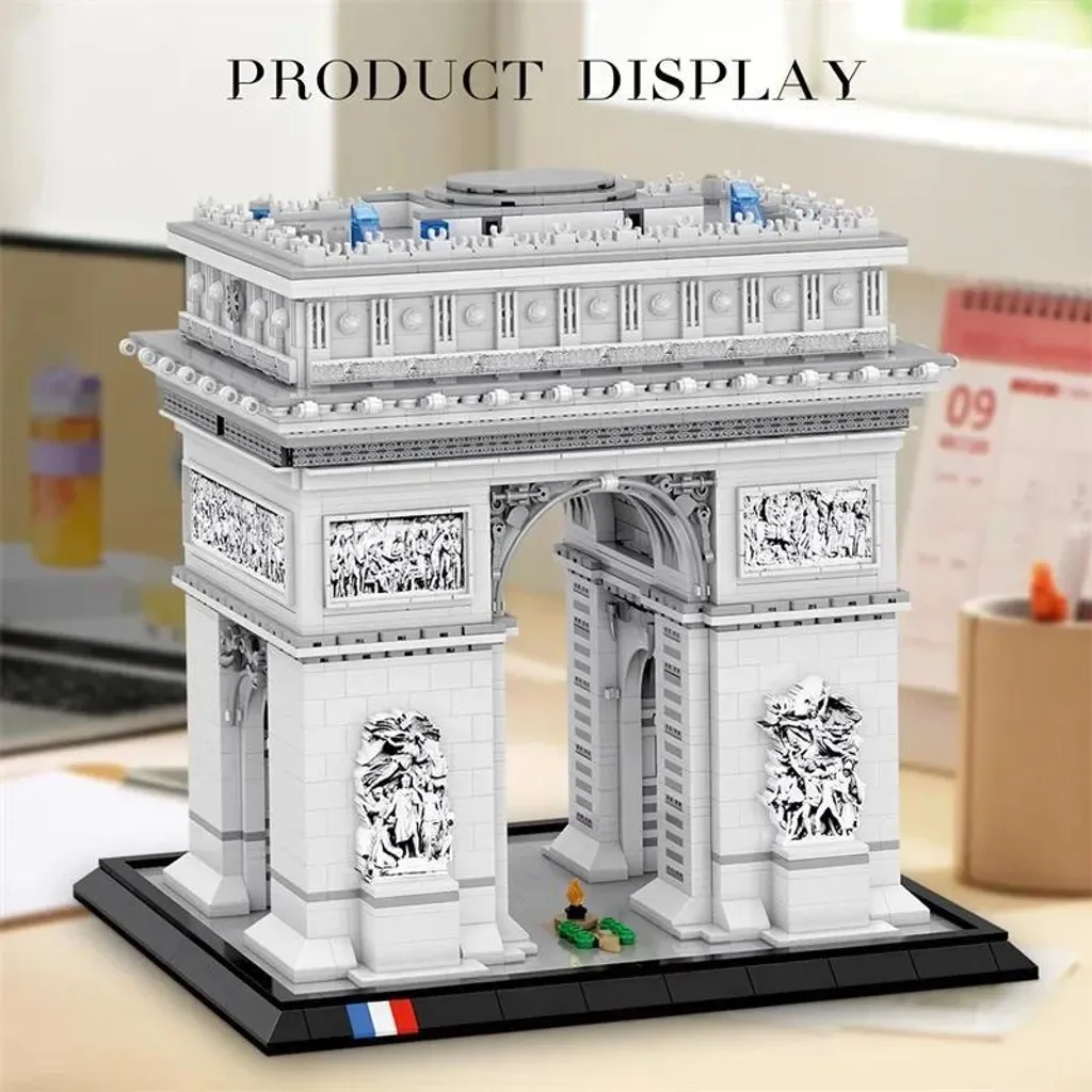 Kit DIY Arc de Triomphe avec boîte de rangement : Jeu de construction 3D - 5