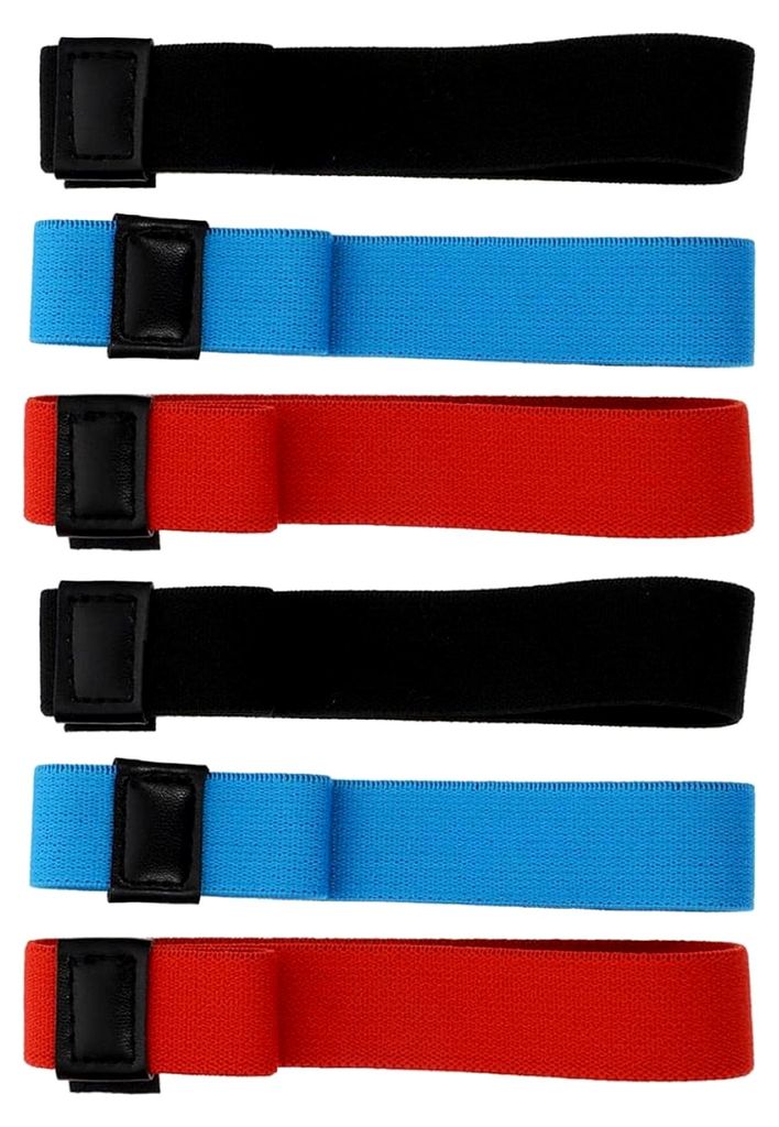 6 Stück Elastische Bento-Kasten Gurte 35-43 cm Farbige Lunchbox Gurtbänder für Schul- und Outdoor-Lunchboxen