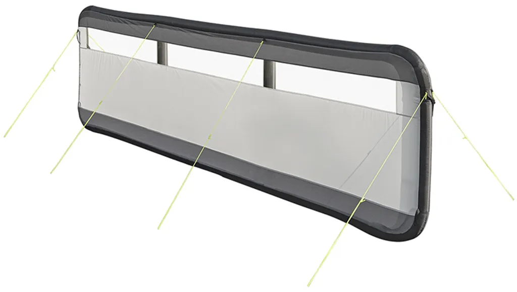 Abri de plage gonflable 480 cm gris pour se protéger du vent et soleil