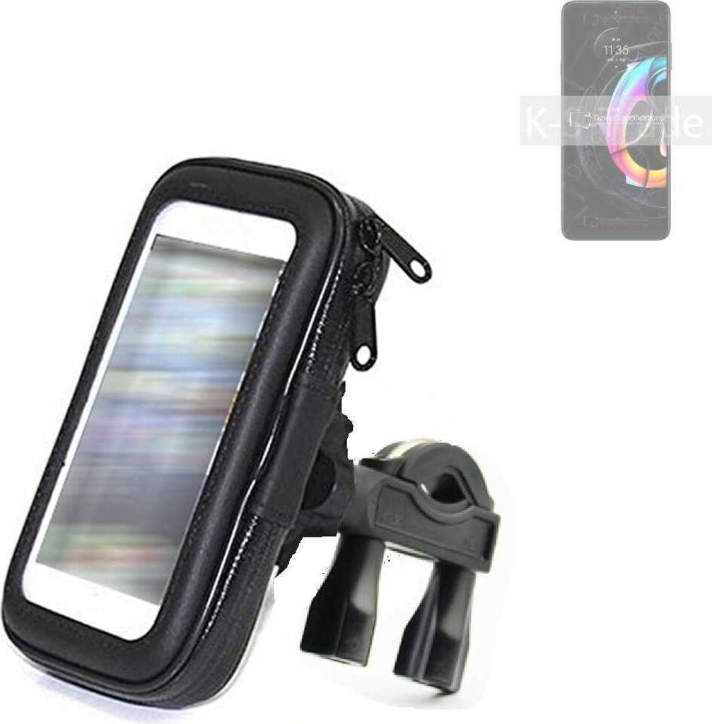 K-S-Trade Fahrrad-Halterung kompatibel mit Motorola Edge 20 Fusion Handy-Halterung Halter Lenkstange Fahrradhalterung Motorrad Bike Mount