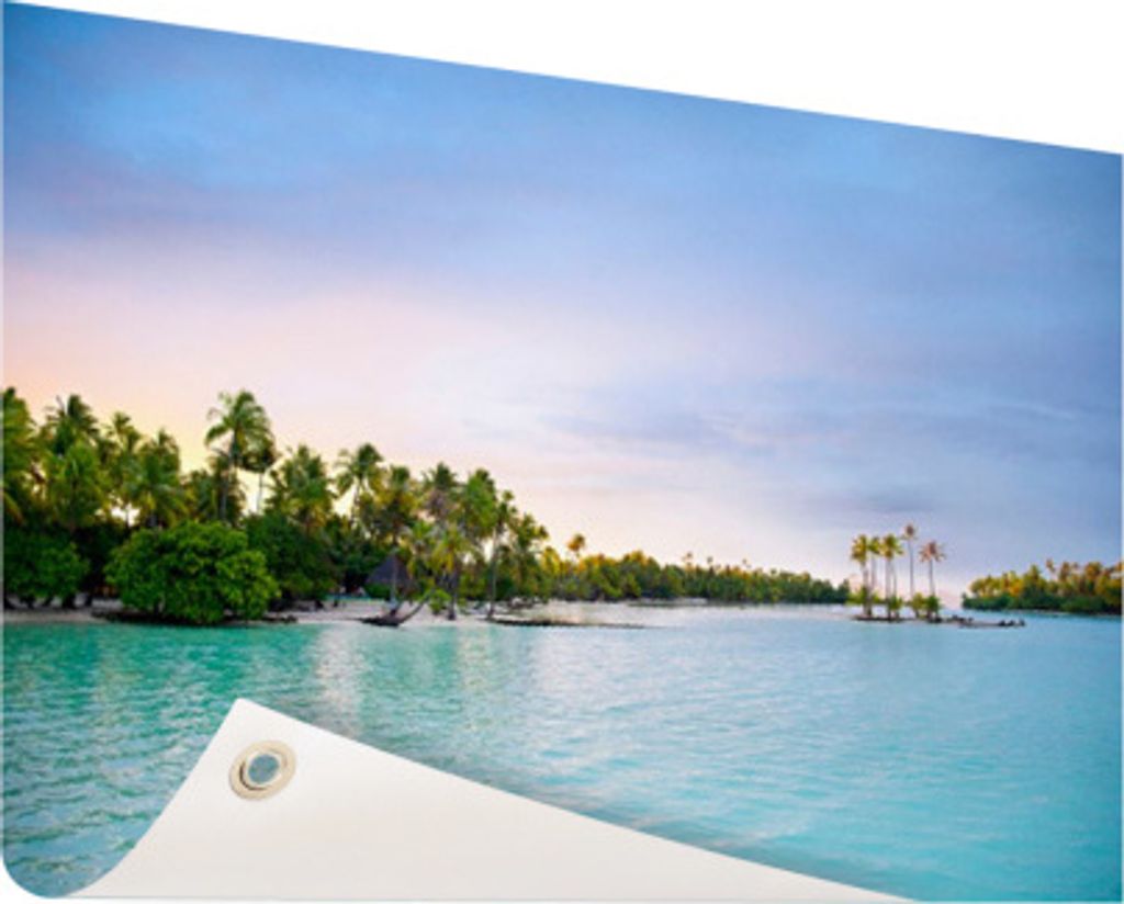 Gartenposter - 60x40 cm - Palmen im tropischen Ozean - Modernes Wandbilder - Meer und Strand