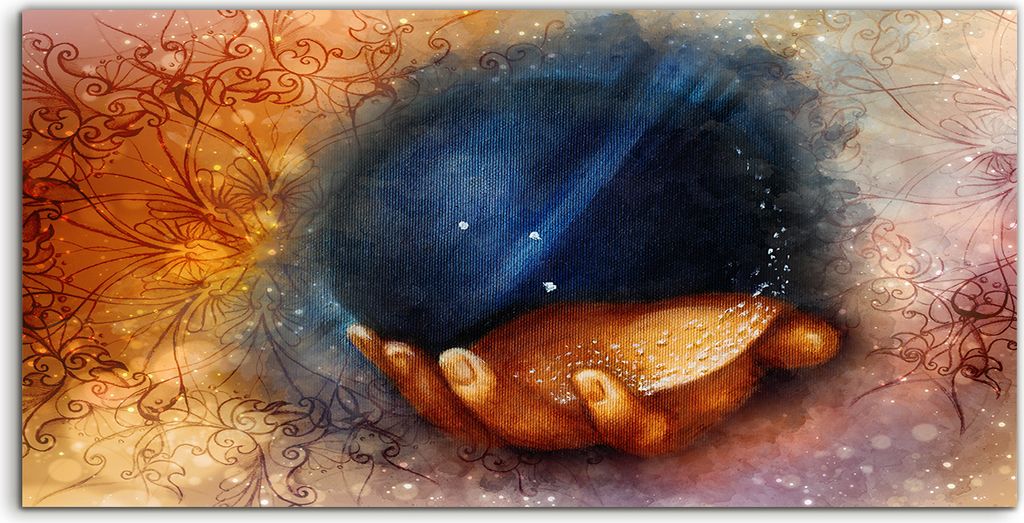 Coloray Canvas 100x50 Wandbild Leinwand Bilder Abstrakt Glaskugel