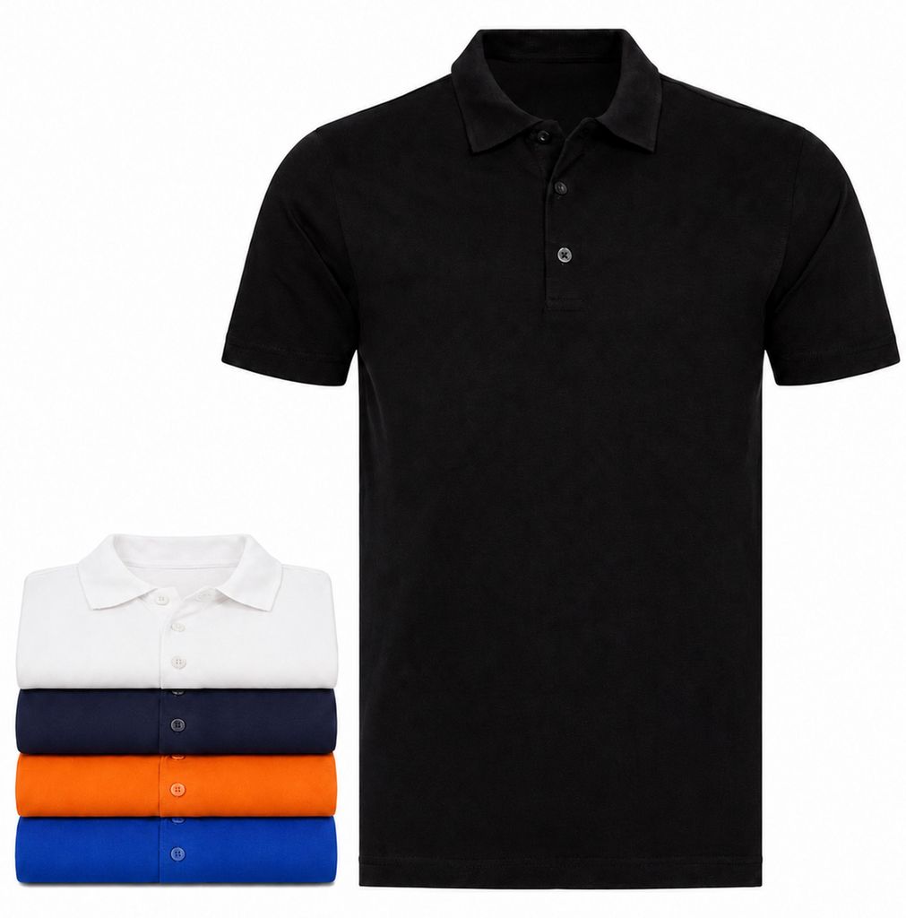 Mivaro Herren Poloshirt 5er Pack - Polo-Kragen mit Produktbild 