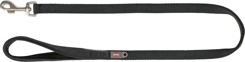 TRIXIE Premium Hundeleine - schwarz - 1,20 m/15 mm