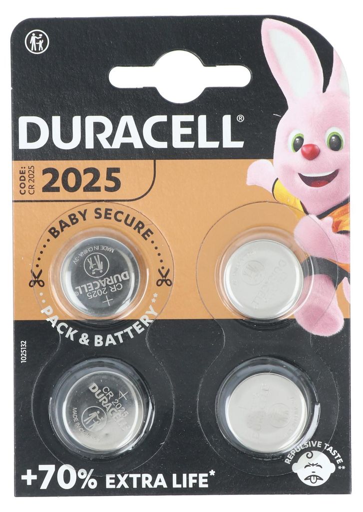Duracell 81575810, Wiederaufladbarer Akku, CR2025, Produktbild 