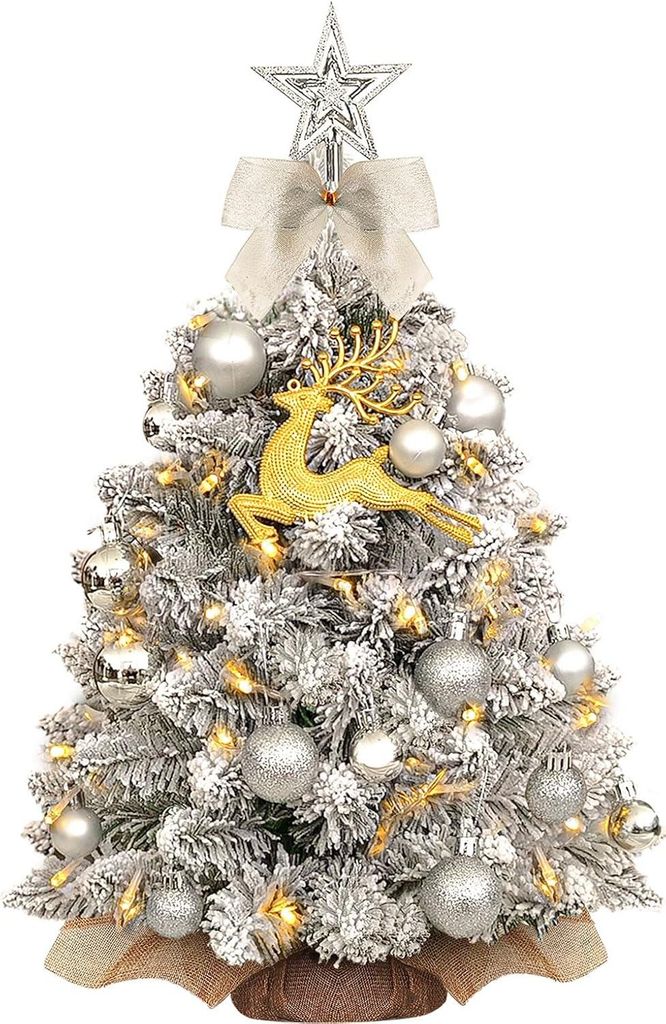 Künstlicher Weihnachtsbaum Tischbaum mit LED-Beleuchtung 60 Produktbild 