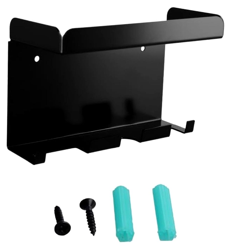 Kaffeetassen-Organizer aus Stahl, Bartheke, multifunktionaler Hänge-Organizer, Pressen, Spender und Griffe, Schwarz