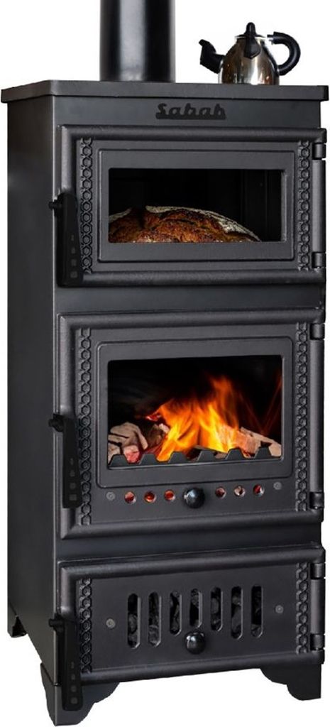 Kaminofen mit Backfach und Herdplatte Modell S103 Produktbild 