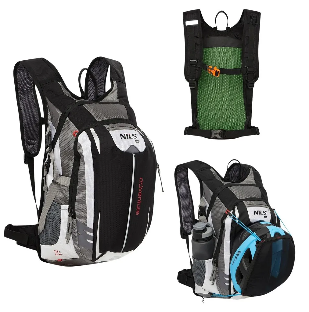 Sac à dos Adventure 25 L noir imperméable avec compartiments renforcés - 4