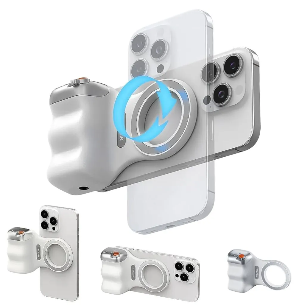Support magnétique smartphone avec télécommande Bluetooth et filetage 1/4 - 16