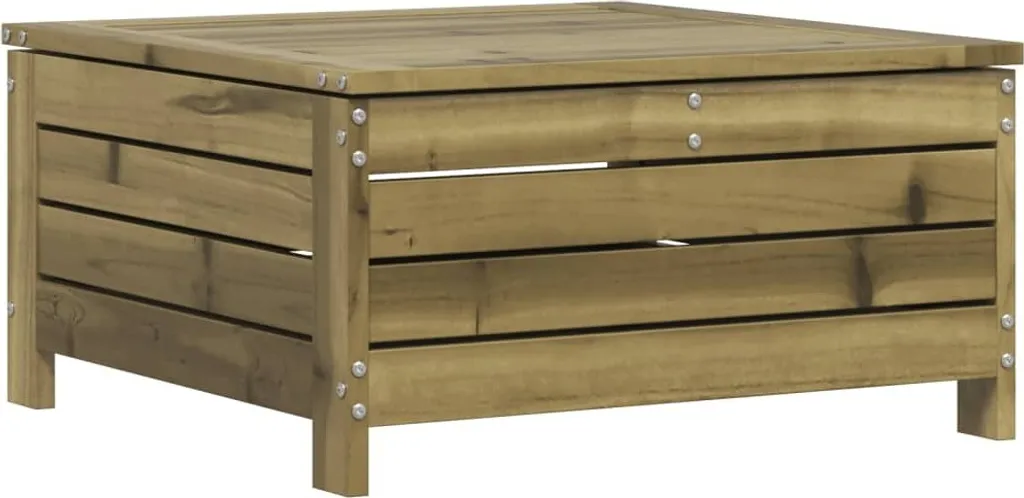 Sgabello Relax da Giardino in Pino 62x63,5x32 cm - Comfort Naturale