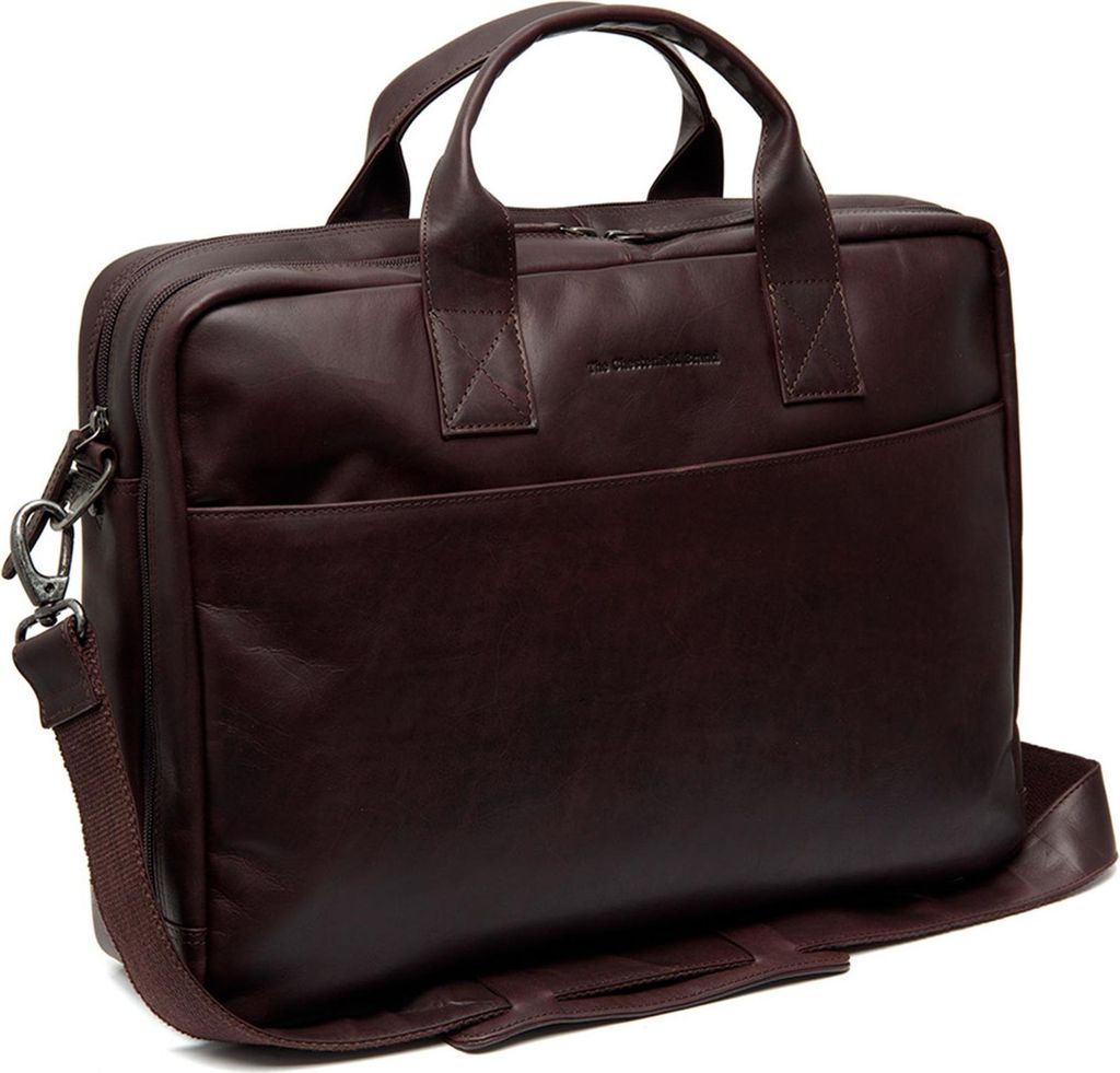 The Chesterfield Brand Businesstasche Aktentasche mit Laptopfach Frazer Laptopbag Brown dunkelbraun