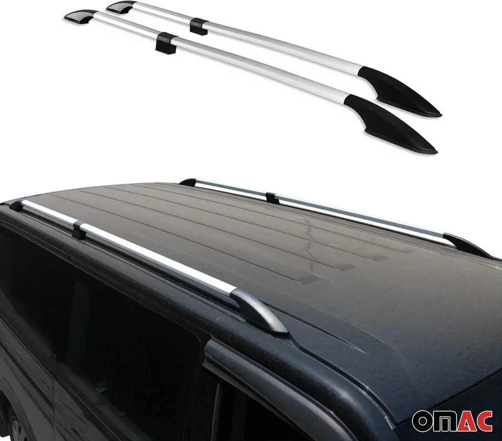 Barre portatutto Railing per VW T5 T6 2003-2025 L1 corto alluminio argento 2x