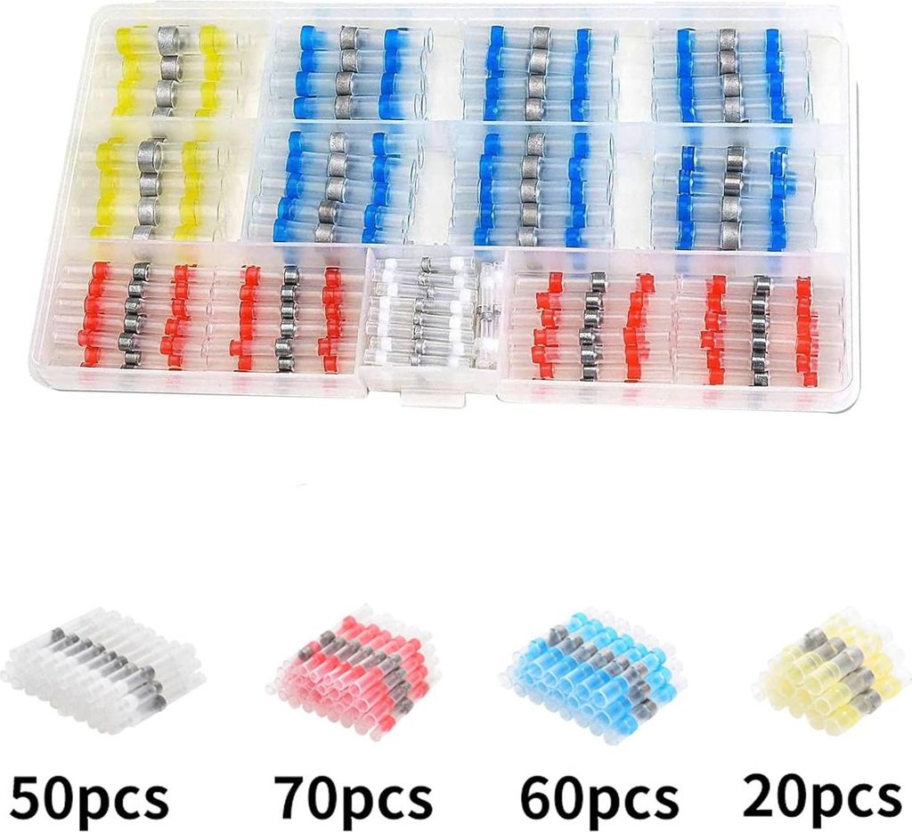 Zhufas Lötverbinder Set 800 Stück – Wasserdichte Schrumpfverbinder Mit Lötzinn, Für Auto, Boot, Motorrad & Co Zhufas Lötverbinder Set 800 Stück – Wasserdichte Schrumpfverbinder Mit Lötzinn, Für Auto, Boot, Motorrad & Co
