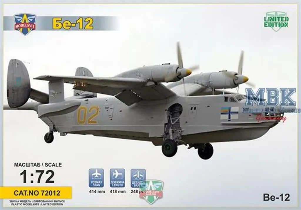 Beriev Be-12 Chayka Modelsvit 72012 Maquette de Précision Enfin Rééditée