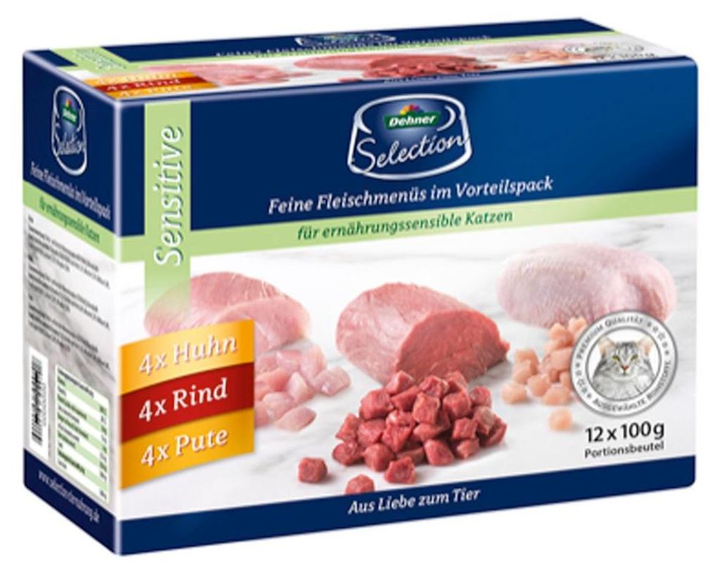 Dehner Premium Katzenfutter Sensitive Multipack, Produktbild 
