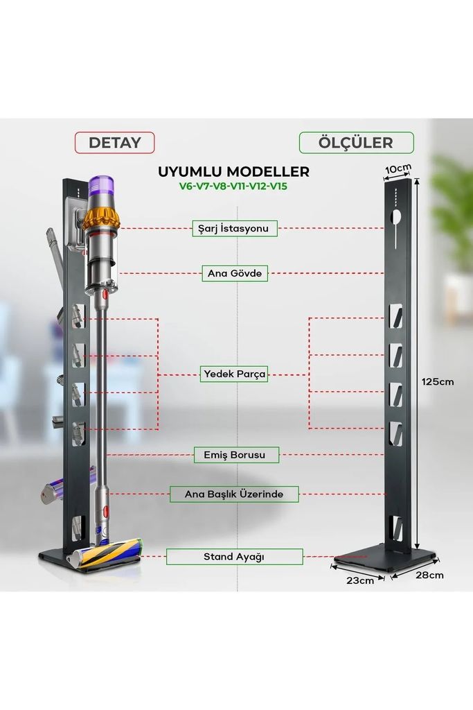 MNZ Dobíjecí stojan pro vysavač Dyson V15 Stojanová Obrázek produktu 3