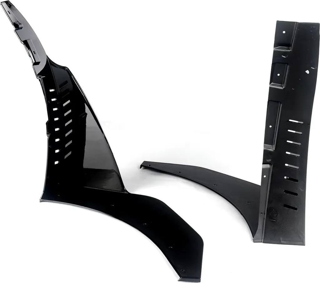 Extensions de Pare-chocs Avant Noir Brillant pour Corvette C7 Z06 14-19