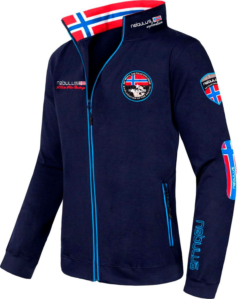 Nebulus Sweatjacke COMEBACK Herren, Übergangsjacke , lässige Jacke , P4117 - Herren, navy, L