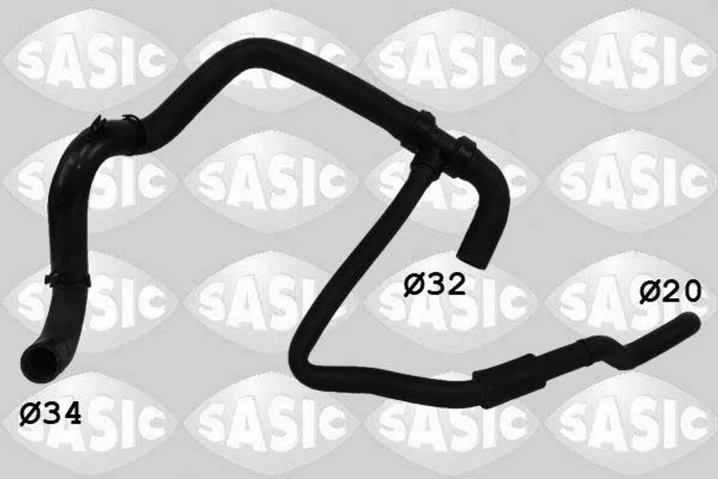 Sasic 3404168 Tuyau de Radiateur OE 215030032R pour Scenic et Megane