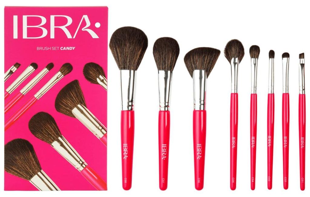 Set di pennelli per trucco IBRA Candy, 8 pezzi - Set di Immagine del prodotto 