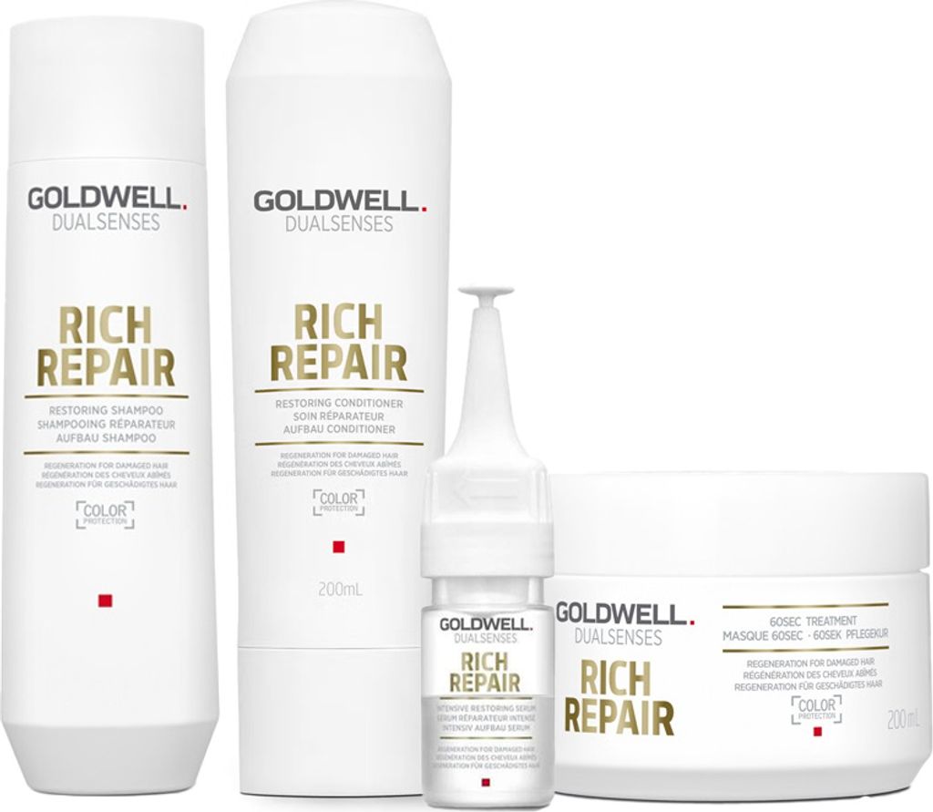Goldwell | Pflegeset Rich Repair - 250ml Shampoo + 200ml Produktbild 