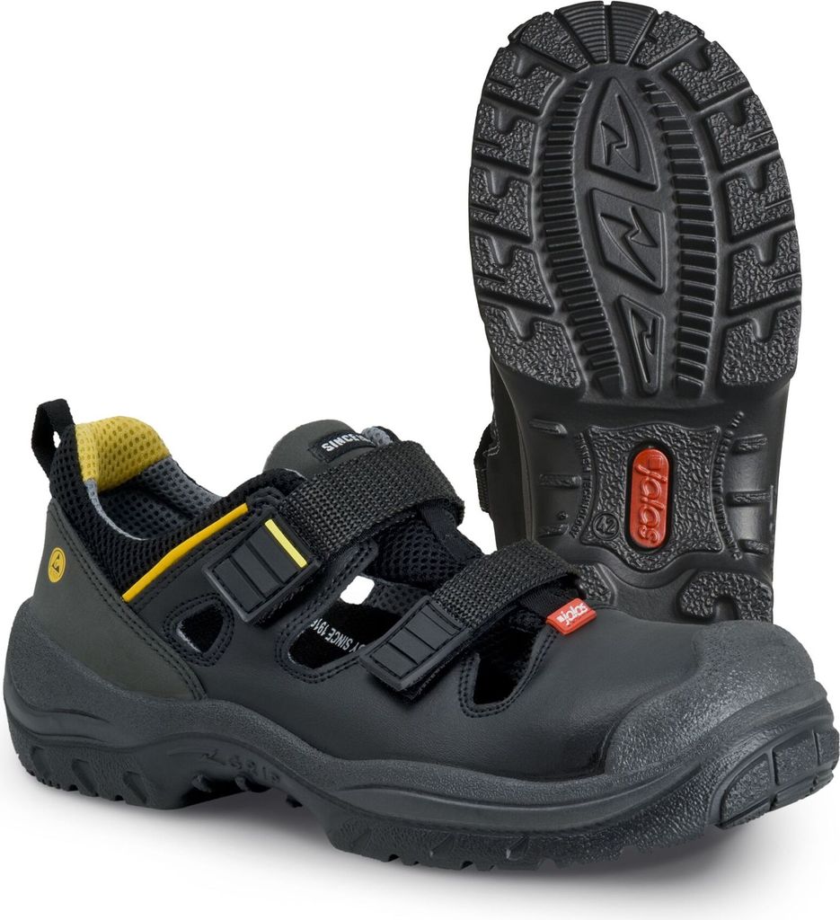 Ejendals JALAS Sandale S1P 3108 MONZA GRIP mit Klettverschluss für sichere Arbeitsbereiche