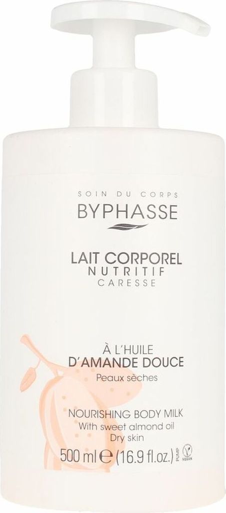 Byphasse Leche Corporal Nutritiva Con Aceite De Almendra 500ml