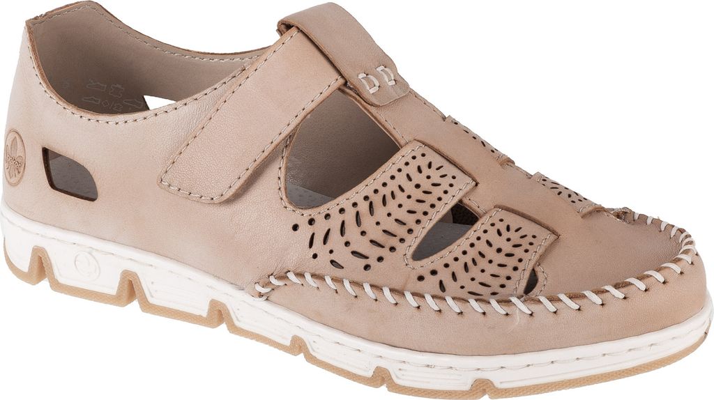 Rieker Komfort Slipper Damen 31373432383539 Beige 37 EU