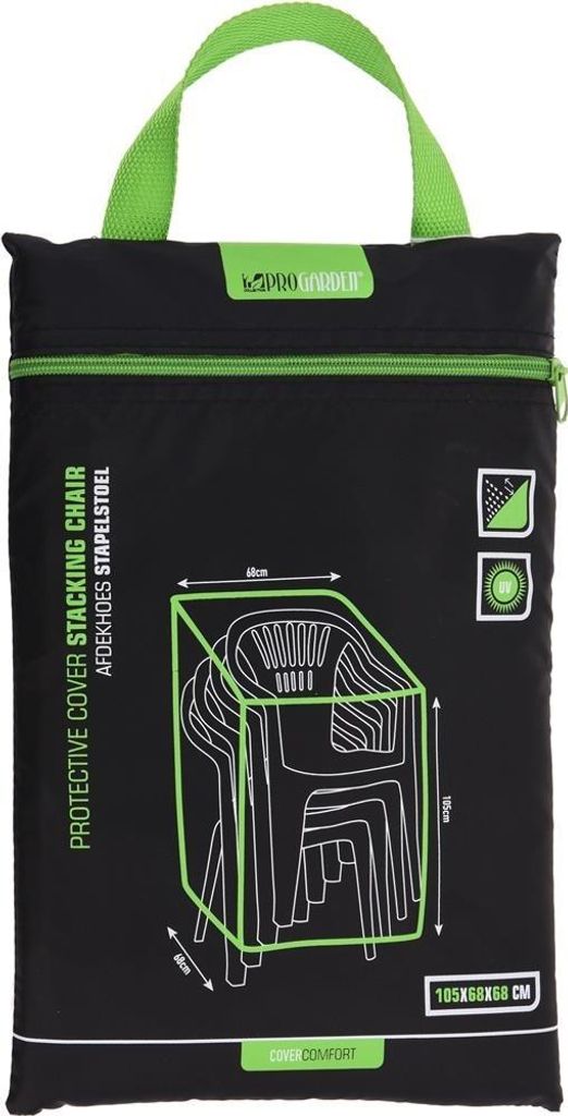 ProGarden Gartenmöbel-Abdeckung 68x68x105 cm Schwarz Produktbild 