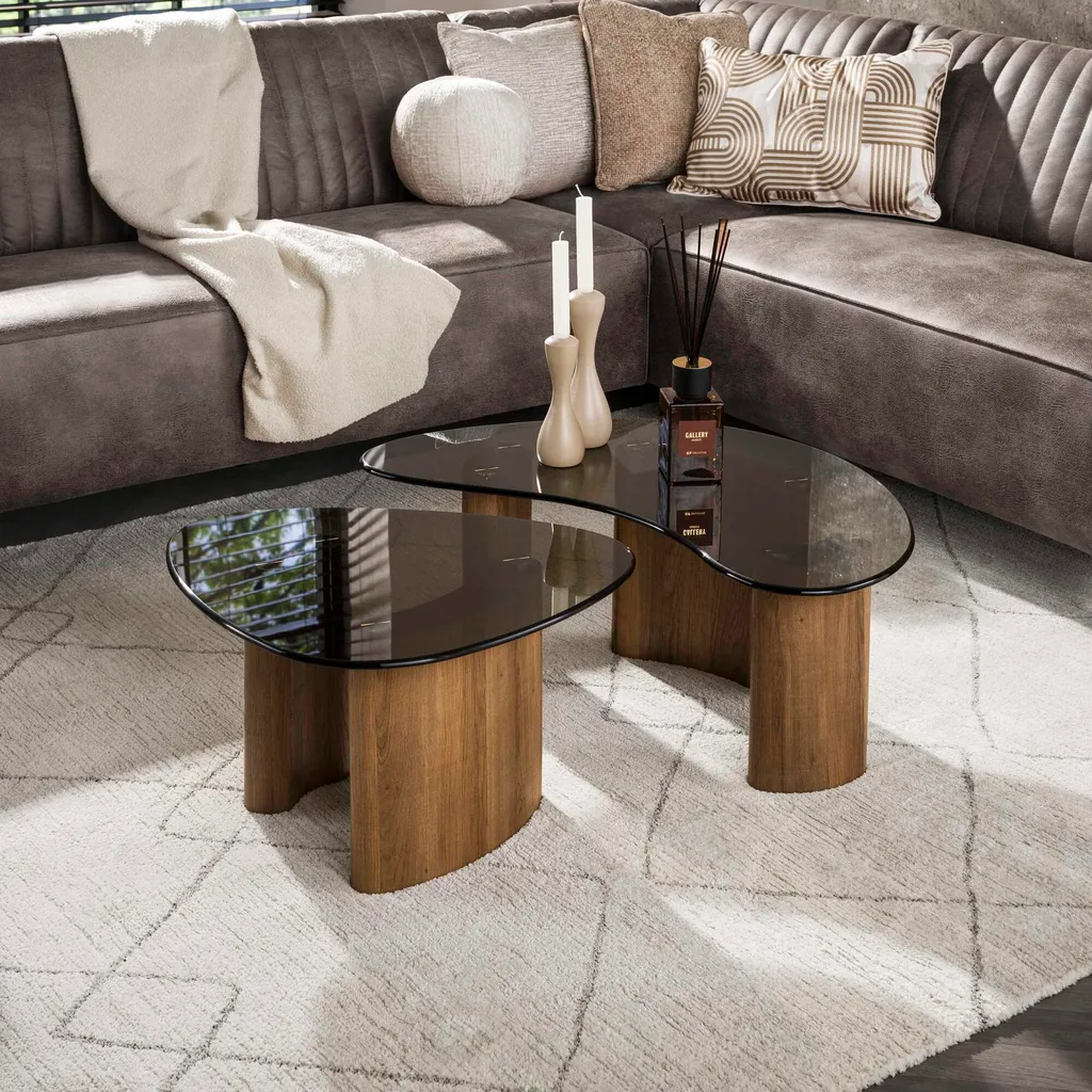 Table basse de salon rectangulaire 87 cm - Parfaite pour vos apéritifs