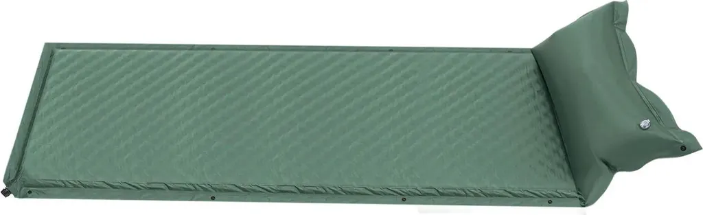 Matelas de camping 5 cm d'épaisseur autogonflant robuste 192x66 cm vert