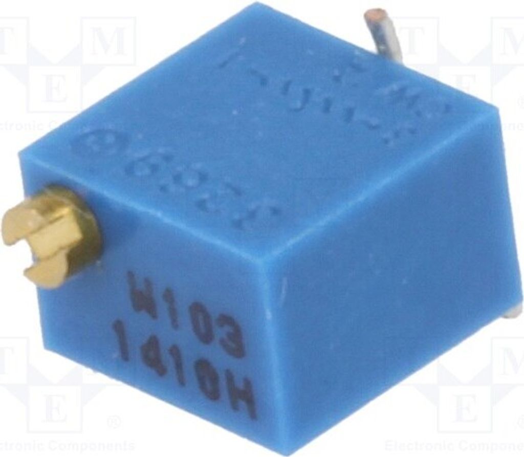 1x Potentiometer: für den Einbau stehend, 10kΩ 250mW 1806WSMD-10K SMD Potentiomet