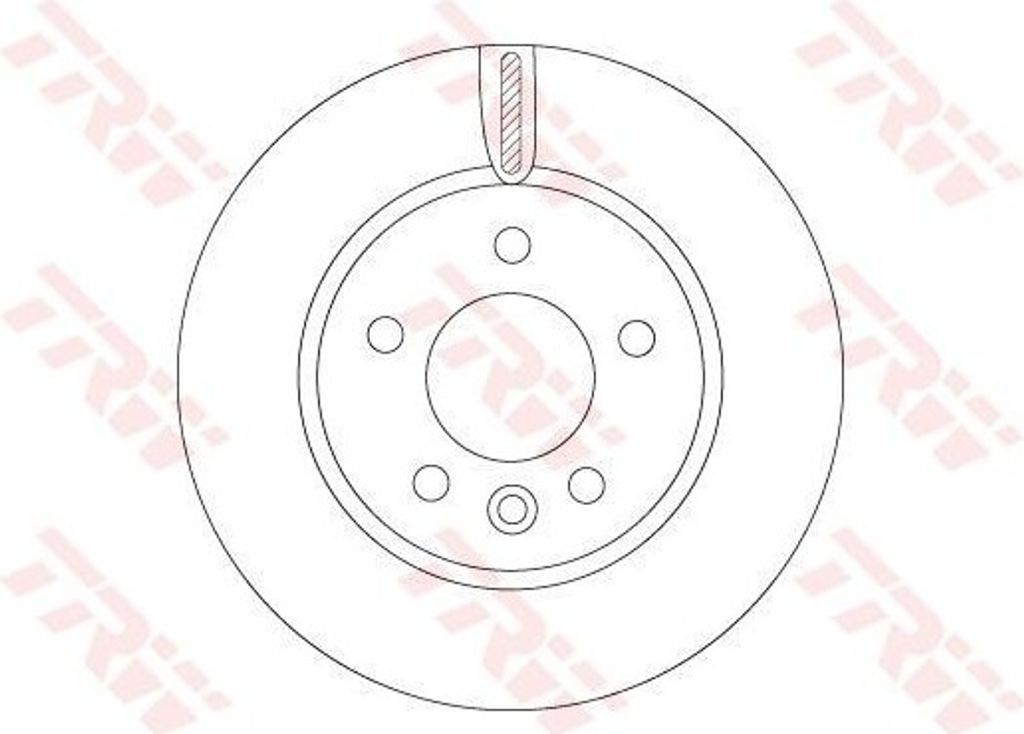 TRW DF6589S Bremsscheibe OE 2N0615301A kompatibel mit Crafter