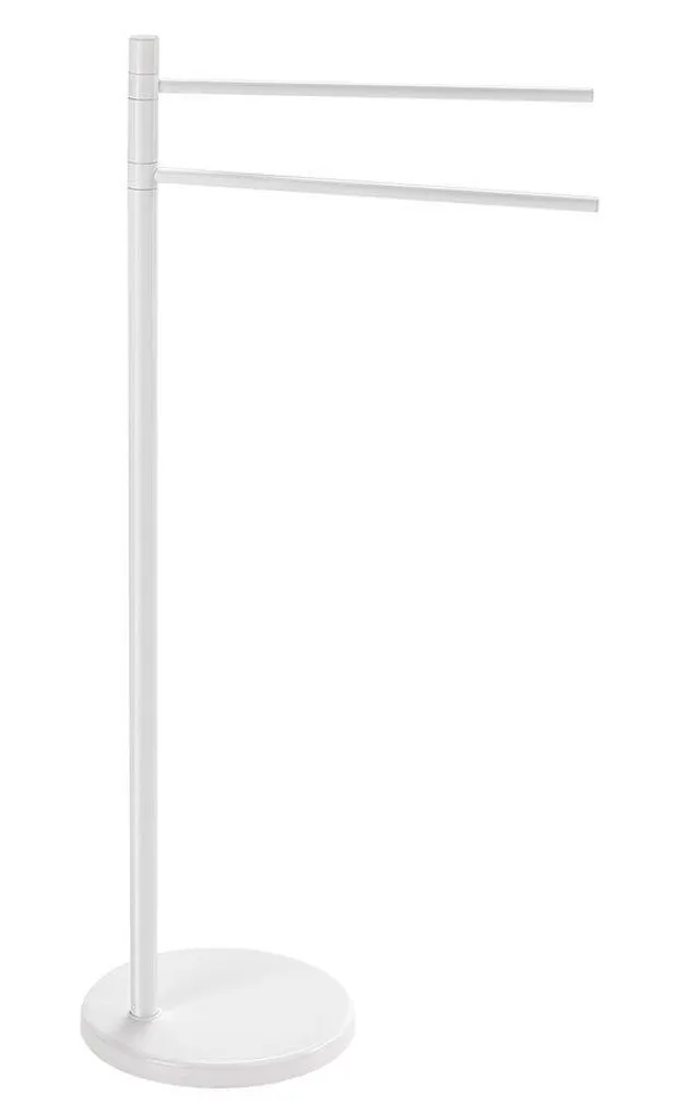 Support Porte-Serviettes Aqualine MM31 Design Blanc et Gain de Place Chic