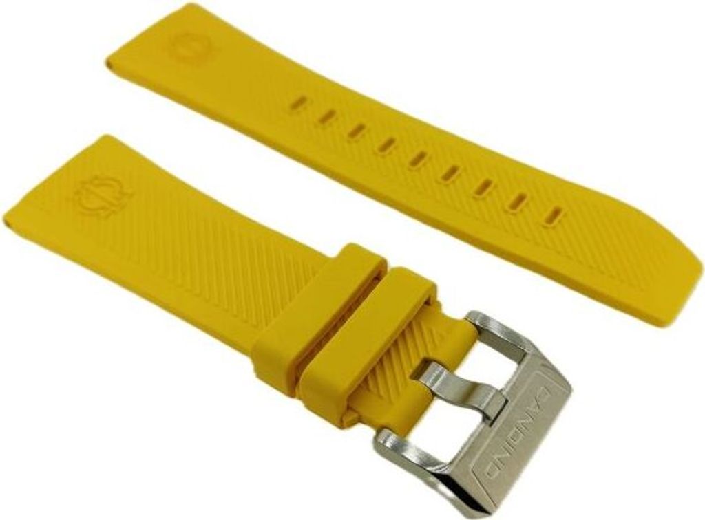 CANDINO Uhrenarmband 26mm Kautschuk gelb C4774 Schließe Produktbild 