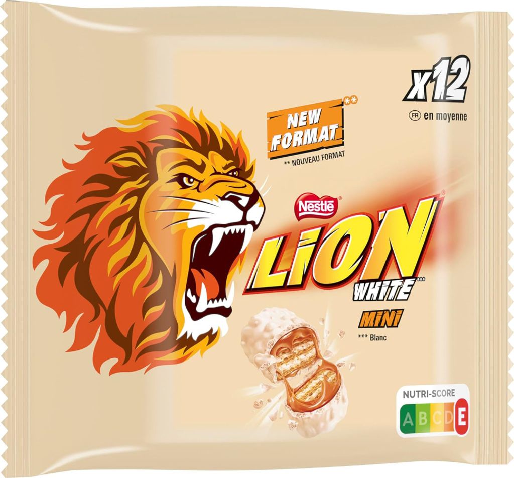 Lion White Mini verpackte Riegel mit Karamell und Schokolade 237g